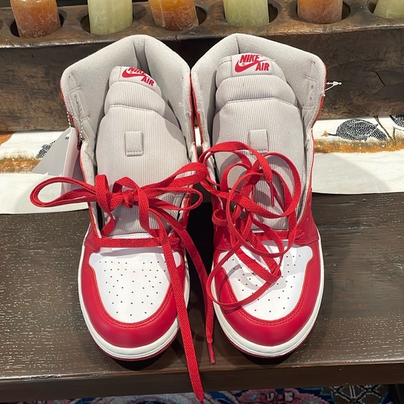 Nike Shoes - “HOST PICK”Nike Air Red and White High-Top Sneakers Air Jordan’s NWT